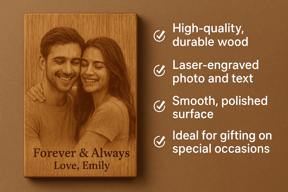 Personalized Photo Wooden Plaque