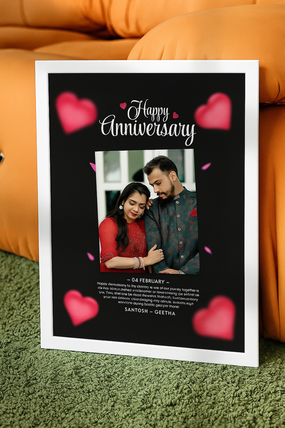 Personalized Anniversary Photo Frame – 8x12 inches