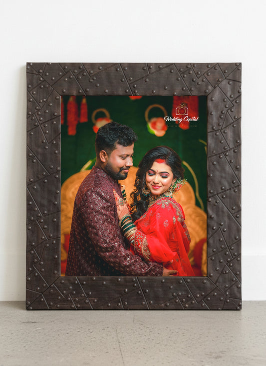 Riveted Dotted Photo Frame(Incl Photo Frame)