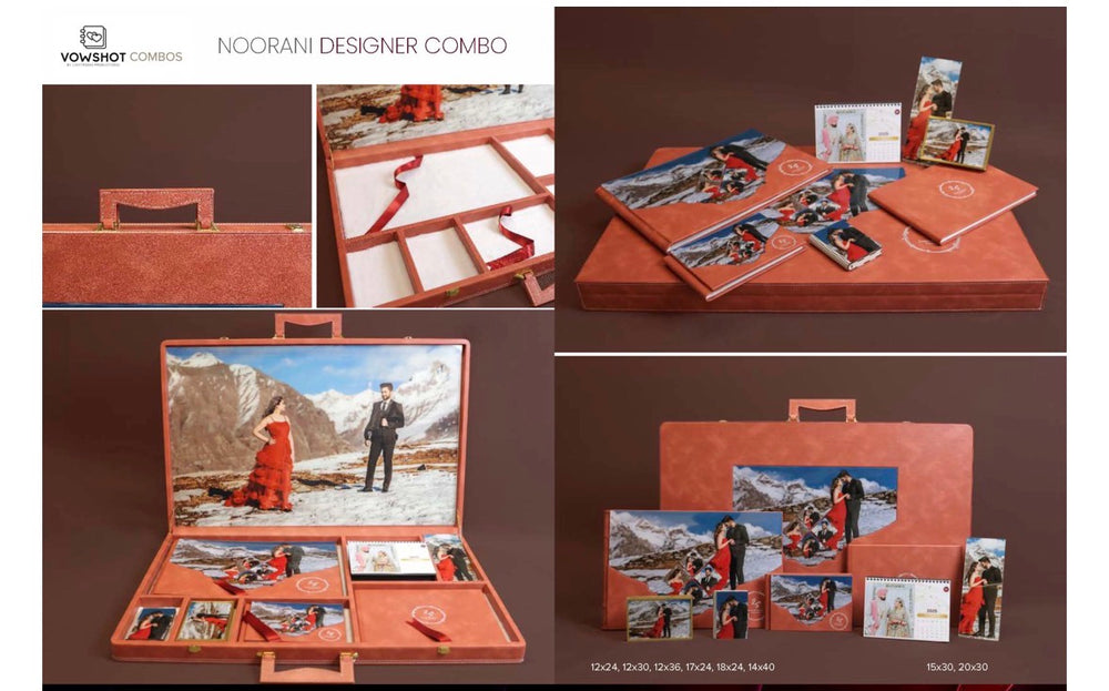Noorani Designer Combo(Coco orange)
