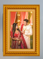 Golden Photo Frame Bordered (Incl Photo Frame)