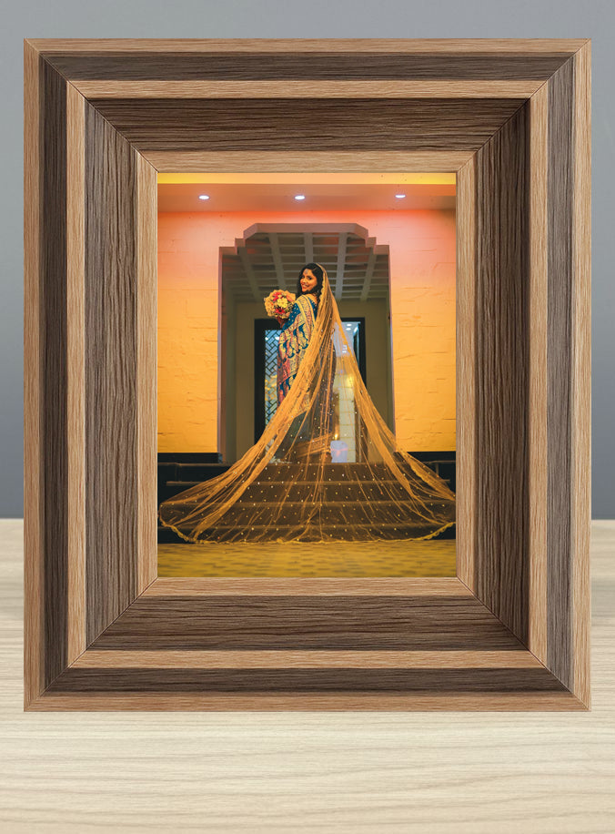 Rustic Dual-Tone Wood frame(Incl Photo Print)