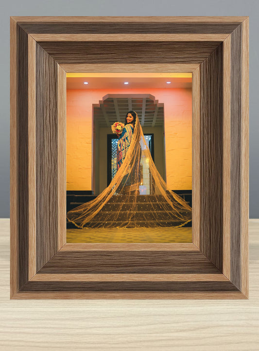 Rustic Dual-Tone Wood frame(Incl Photo Print)
