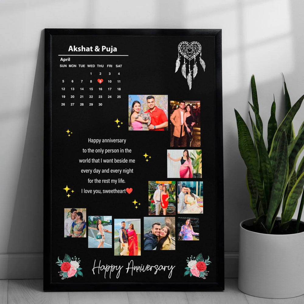 Personalized Anniversary Frame – 8X12 inches